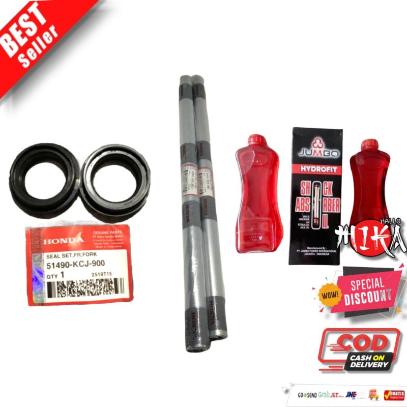 As Shock depan set + seal shock + minyak shock Honda CB150R CBR150 New LED K15
