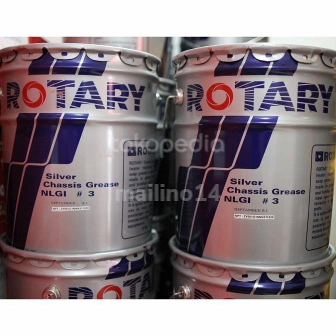 Minyak Gemuk Rotary Silver Pail 15Kg