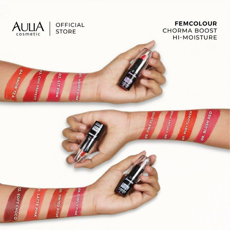 lipstik fem colour chroma boost lipstik fem colour lipstik femcolour chroma boost hi moisture femcol