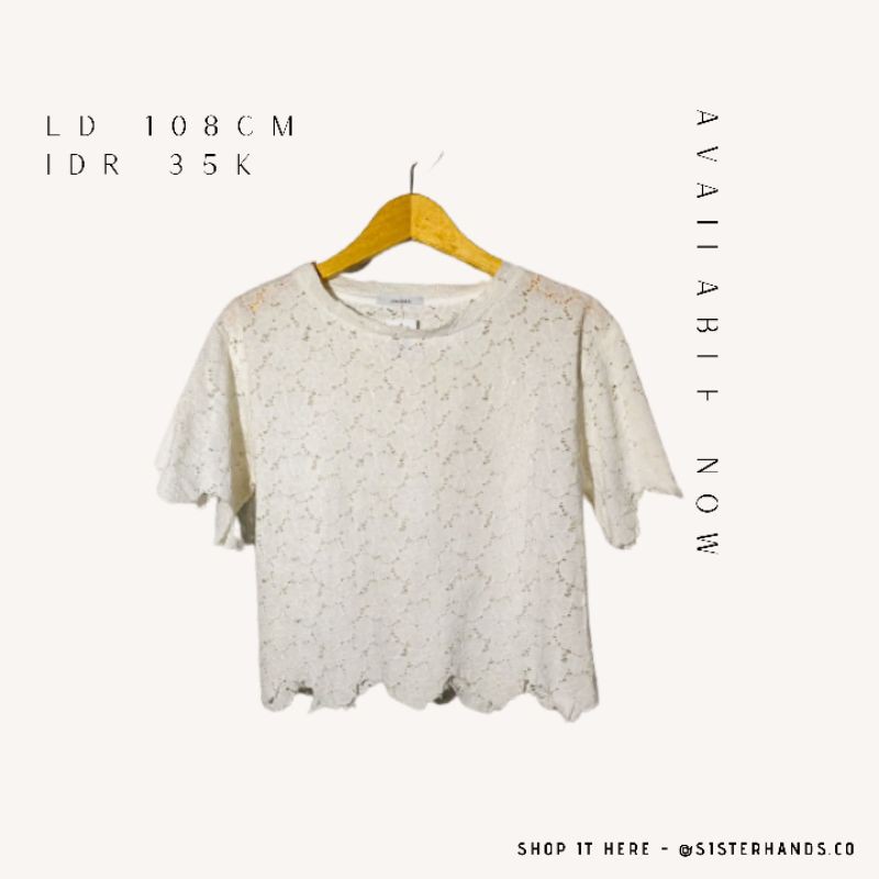 Kaos import murah / kaos brukat brokat import / kaos wanita import