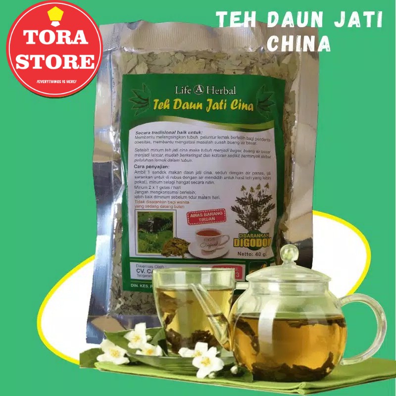 

Teh Daun Jati Cina / Teh Daun Jati Cina Hikmah 40 gr / Teh Diet / Teh Pelangsing Original 100%