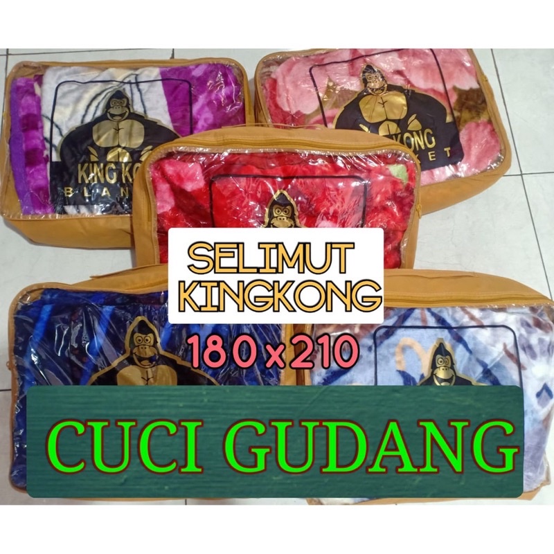 Selimut Champion KING KONG Ukuran 180x210cm My Comfort Blanket Bahan Bulu Halus Tebal Nyaman Lembut Besar size JUMBO 180 x 210