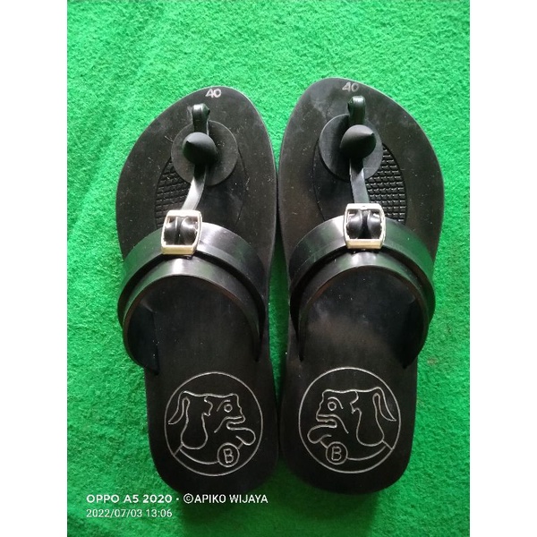 Sandal pria karet bandol original bawor kekinian unik Sandal Santri