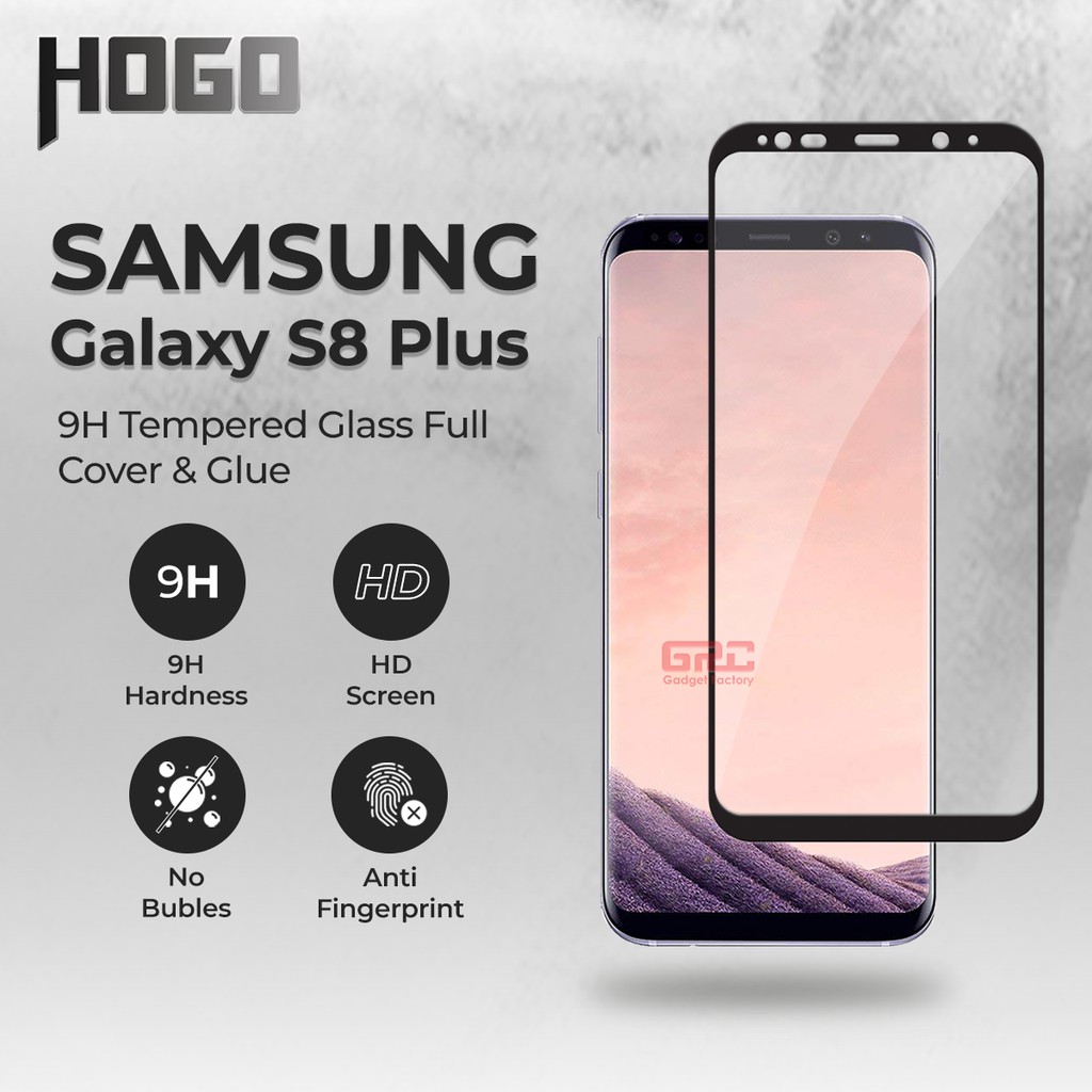 SAMSUNG Galaxy S8 Plus Tempered Glass HOGO Full Cover Glue