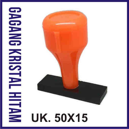 GAGANG STEMPEL KRISTAL HITAM Uk.50x15