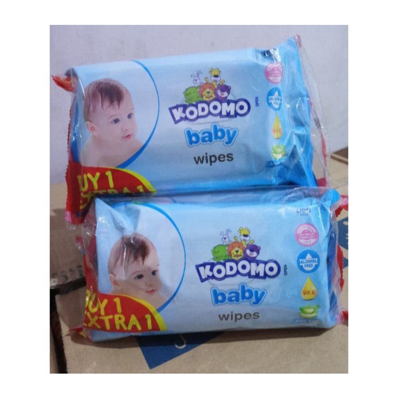 TISU BASAH MURAH/TISU BASAH KODOMO 50's BELI 1 GRATIS 1/TISU BASAH ANTIBAKTERI BABY WIPES