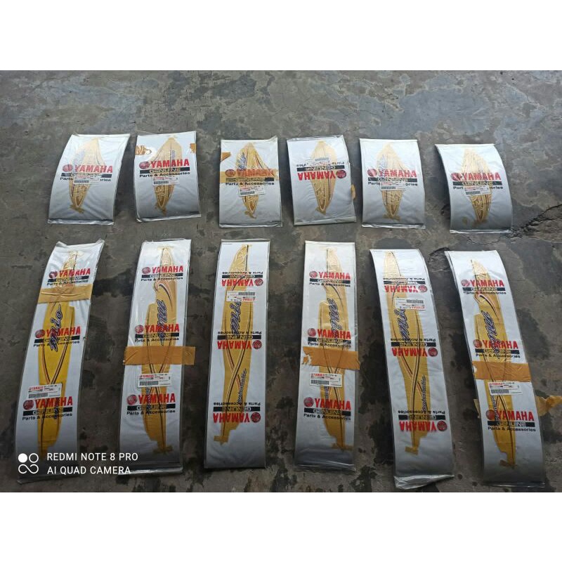 striping mio sporty warna kuning 2005 original yamaha