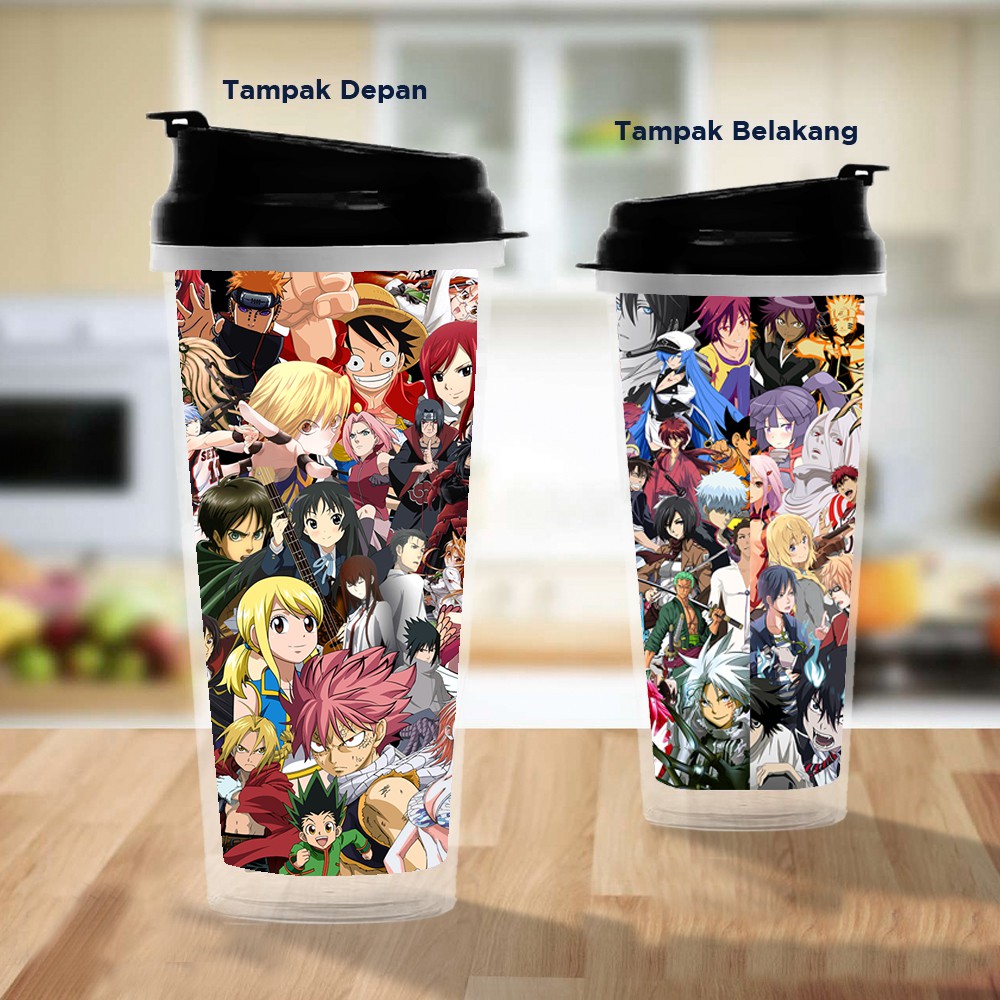 Pusat Mode Tumbler/Tempat Minum Design Cross Anime