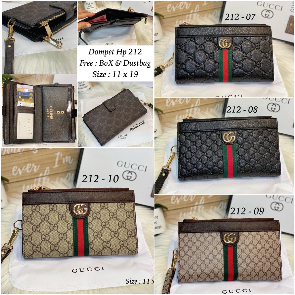 Dompet HP 2 Sleting 212 Bahan Embos Dan Waterproof