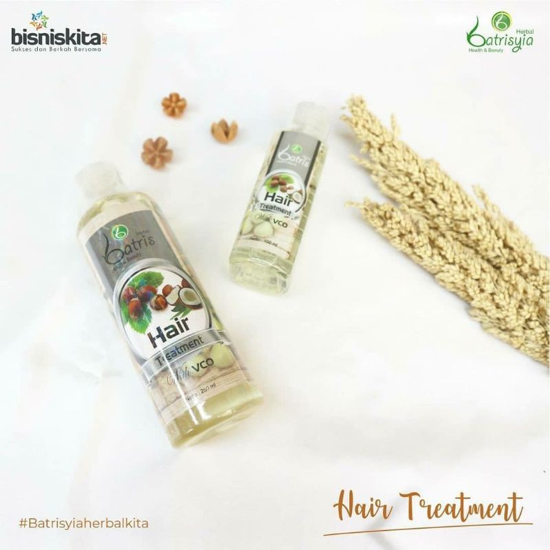 HAIR TREATMENT BATRISYIA/ MINYAK PENEBAL PENGHITAM RAMBUT/ MENGATASI UBAN KETOMBE RAMBUT RONTOK