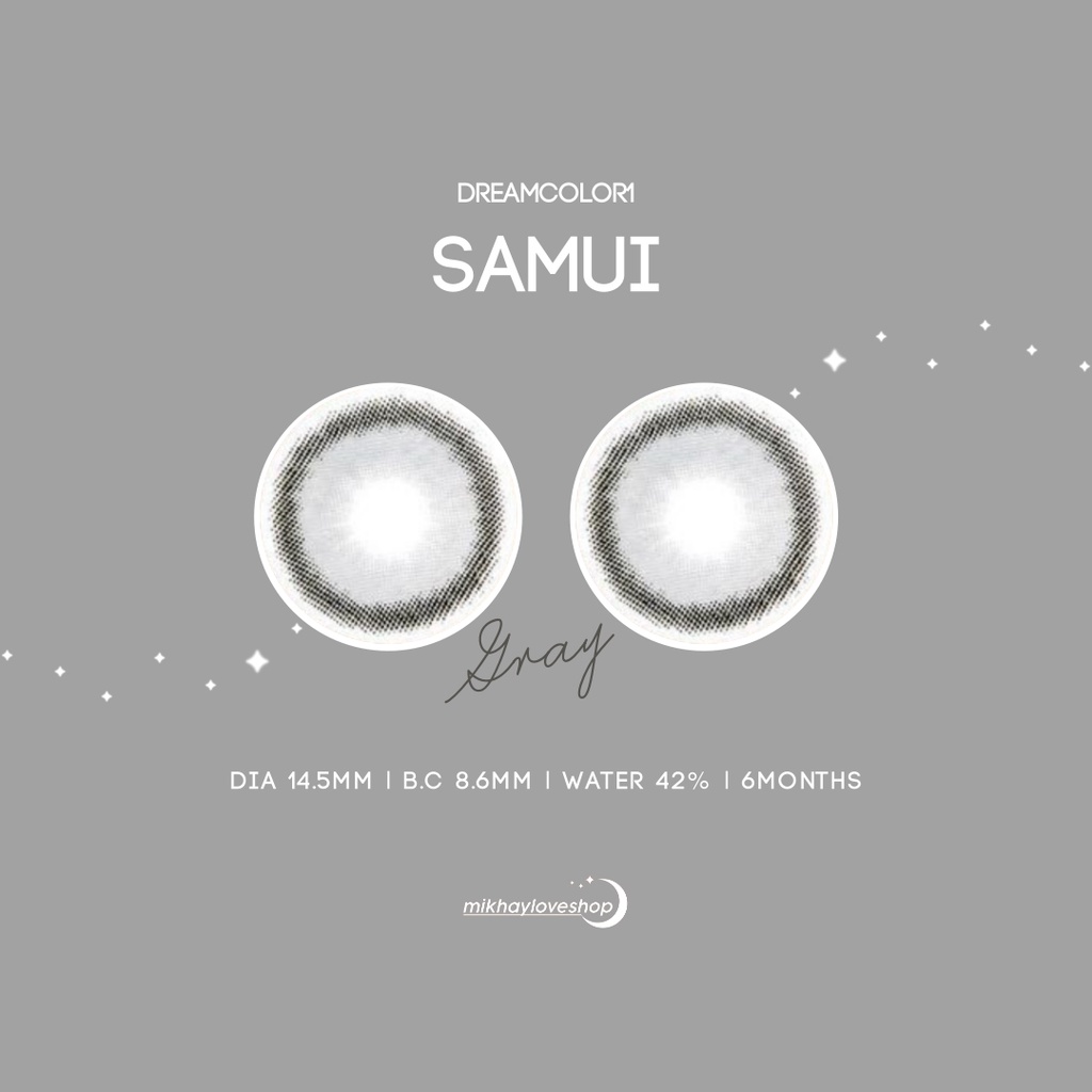 MIKHAYLOVESHOP Softlens Samui Gray (Grey) | Dreamcolor1