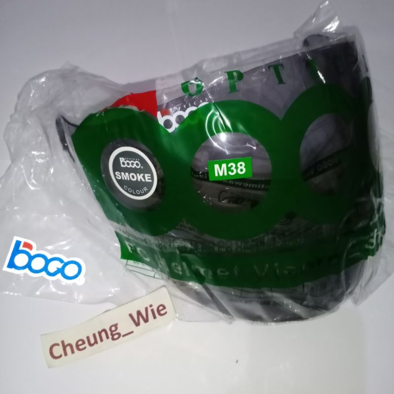 kaca helm bogo hitam malaysia helm bawaan honda TRX3 kualitas bagus tahan gores