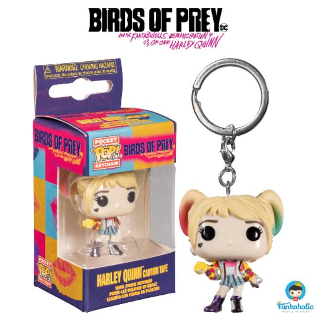 Funko Pocket POP Keychain Heroes DC Comics Birds of Prey - Harley Quinn Caution Tape