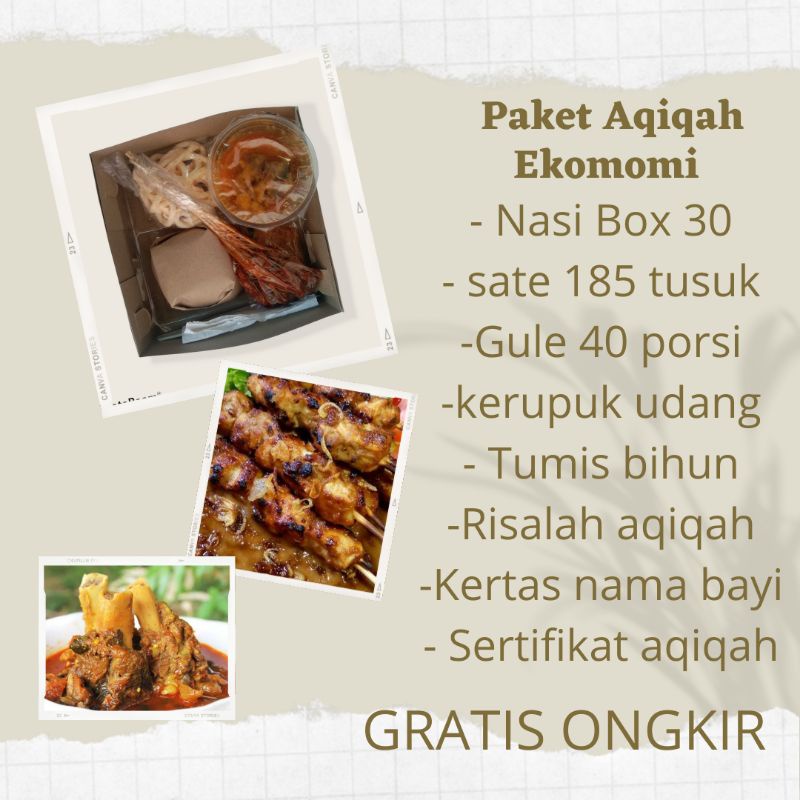 

Paket nasi 30 box Aqiqah