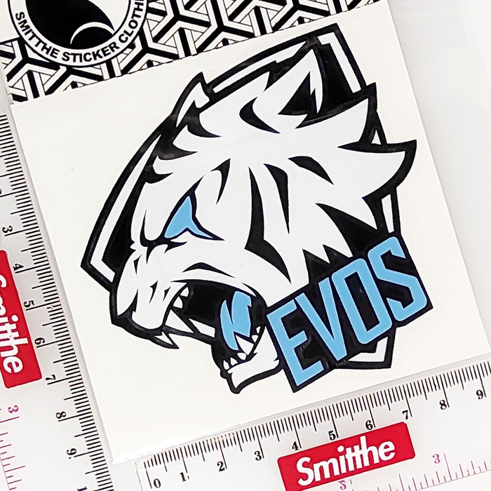 Stiker EVOS TIGER Cutting Sticker Waterproof Decal Mobil Motor