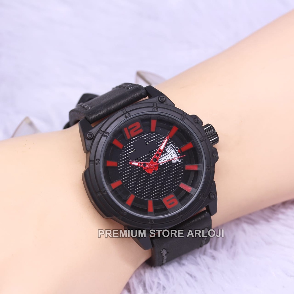 Grosiran Jam Tangan Pria Psa Q41-4570 Analog Tali Rubber Tanggal Hari Aktif Original Garansi 6 Bulan Free Baterai Cadangan (COD)