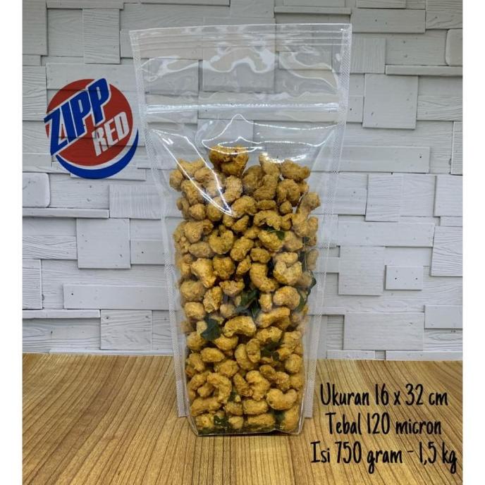 PLASTIK STANDING POUCH UK 16X32 ZIPLOCK