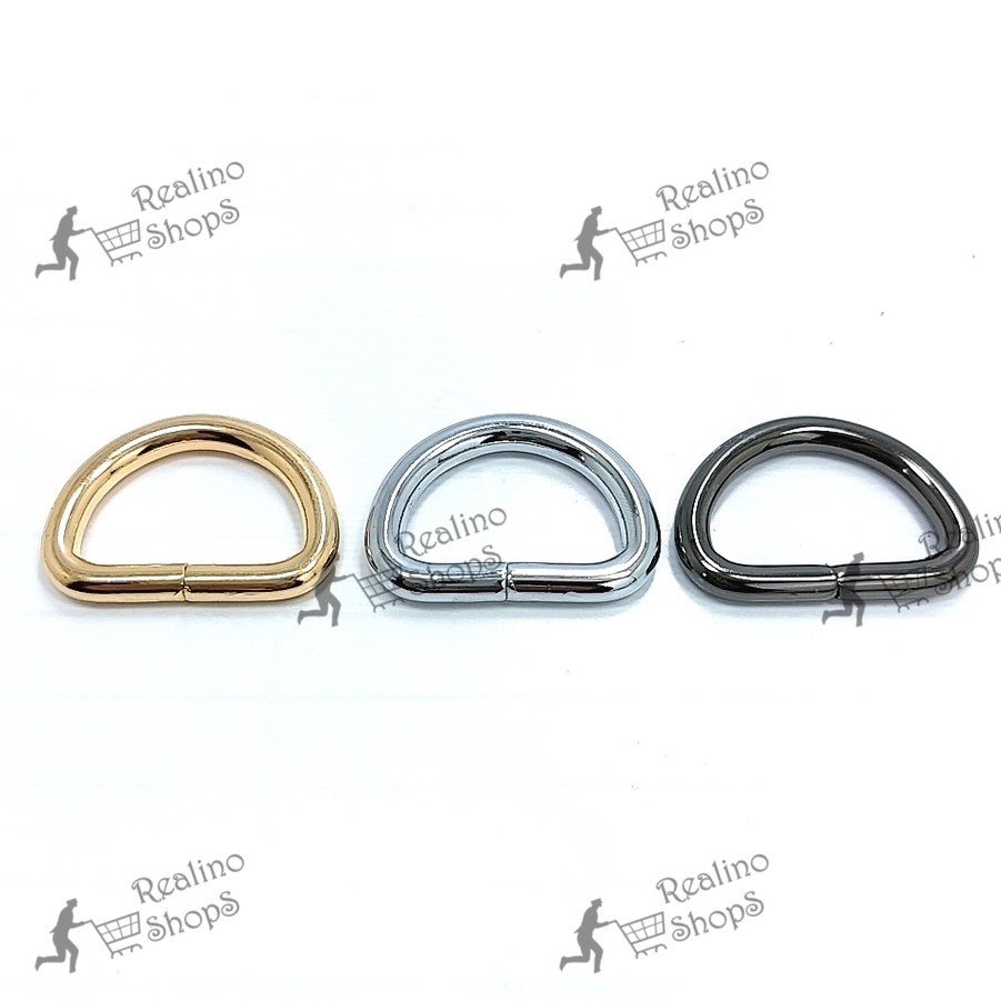 RING D - 2.5CM BLACK NEKEL (KUALITAS TEBAL) - AKSESORIS TAS