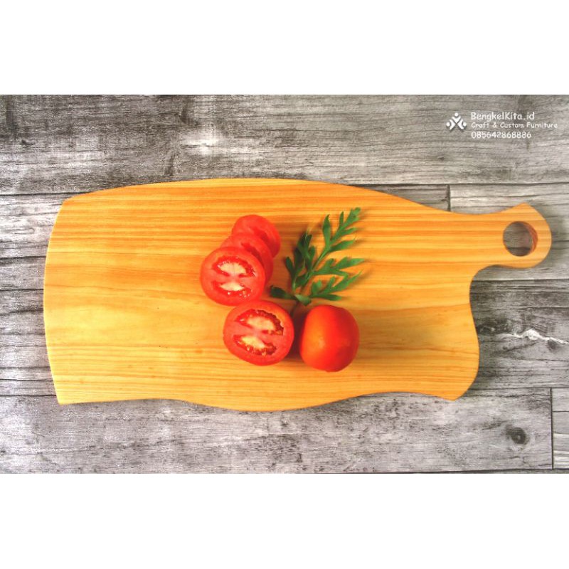 WOODEN CUTTING BOARD (WCB 01)/TALENAN KAYU/KAYU PINUS JATI BELANDA/KAYU OVEN/JATI BELANDA OVEN