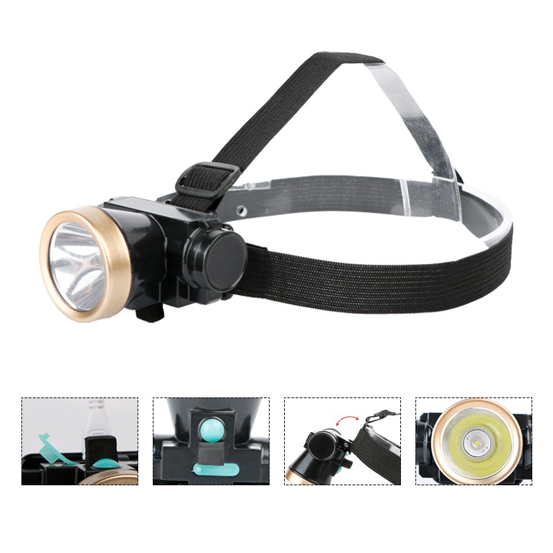 LED Senter Kepala 500-1000 Meter Super Terang Headlamp Lampu Kepala Tahan Air Outdoor Charger Cas Wa