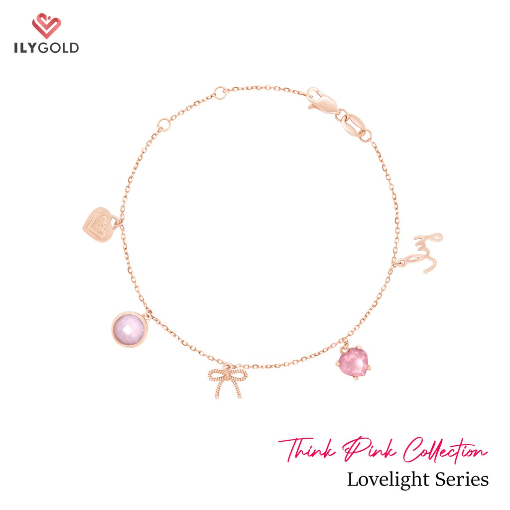 Lovelight Bracelet ILY GOLD Think Pink Collection