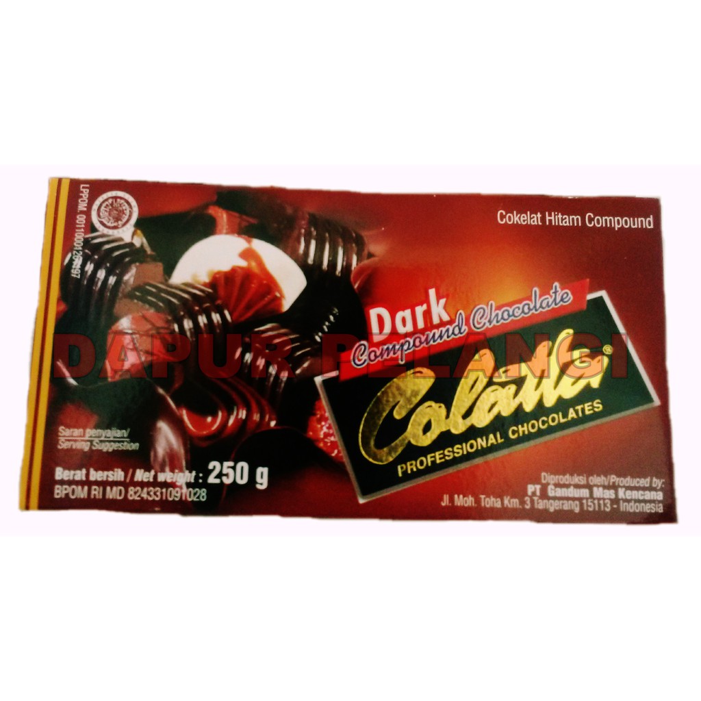 

Coklat Batangan/Coklat Masak/Colatta Dark Compound 250gr