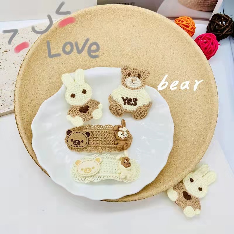 Hairpin Rambut Bear Wool Cute Korean - Jepit Rambut Fashion Import