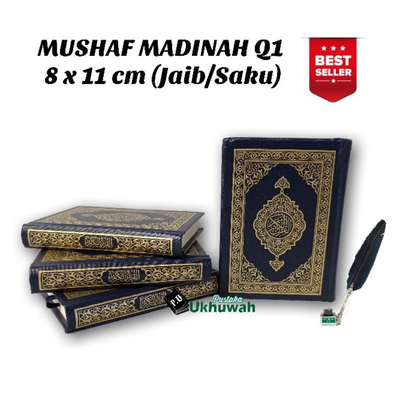 Mushaf Madinah Q1 Jaib Saku - Al Quran Madinah uk.8x11 cm Original
