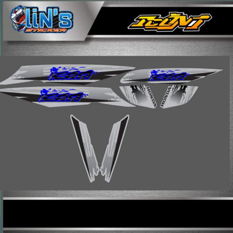 striping transparan beat karbu 2008/2012 icon sport blue