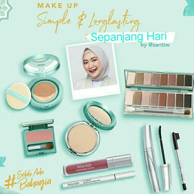 WARDAH PAKET (FREE HIJAB) SIMPLE LONGLASTING / PAKET SESERAHAN HANTARAN / WARDAH EXCLUSIVE LIPCREAM
