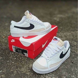 blazer low all white
