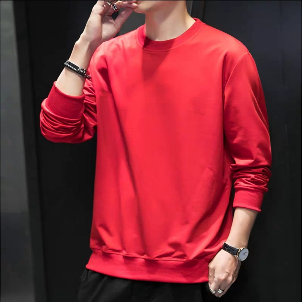 9SEVEN-BAJU  SWEATER POLOS | BAJU JUMPER | KAOS LENGAN PANJANG POLOS KEKINIAN