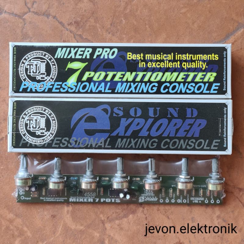 Mixer Pro 7 Pot Potentiometer Professional Mixing Console Sound Explorer