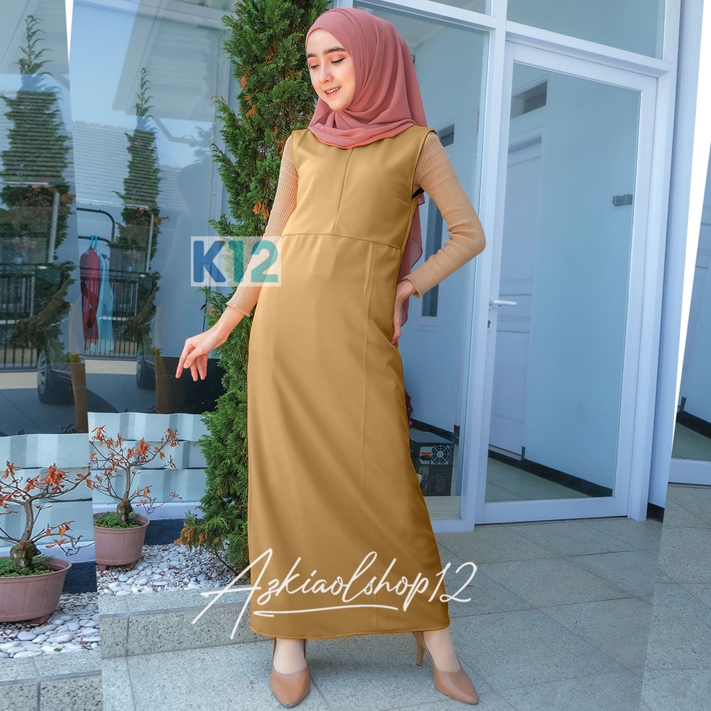 INNER SPAN DRESS GAMIS MAXI / SPAN INNER GAMIS TANPA LENGAN