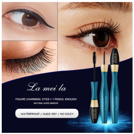 Lameila 3D Volume 2 in 1 Mascara and Eyeliner Waterproof 746