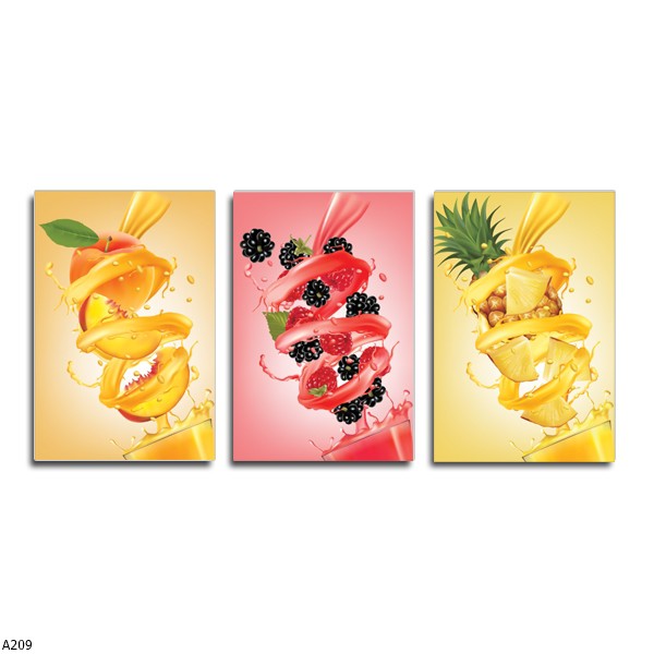 Hiasan Dinding / Wall Decoration / Pajangan Rumah  20cm x 30cm Tema Buah A209