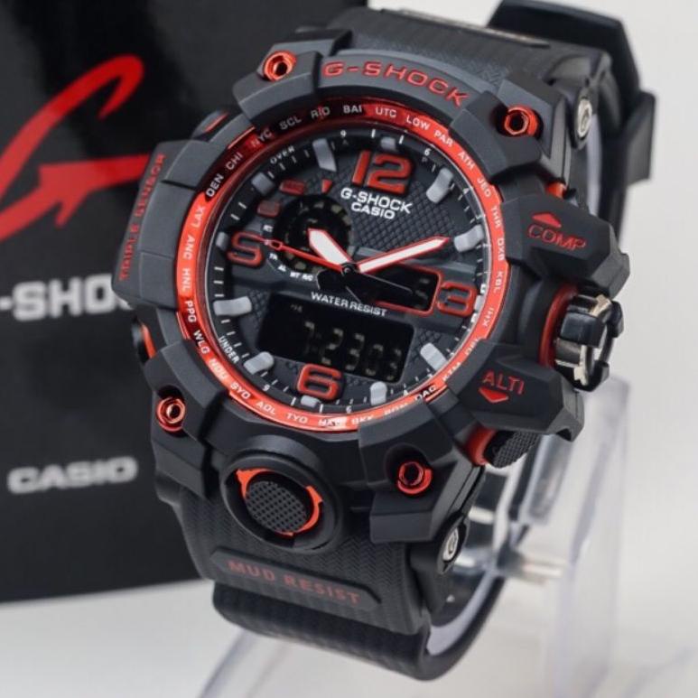 WATER RESIST JAM TANGAN PRIA CASIO G-SHOCK GSHOCK FREE BOX BATERAI ANTI AIR RUBBER DIGITAL DUAL-TIME