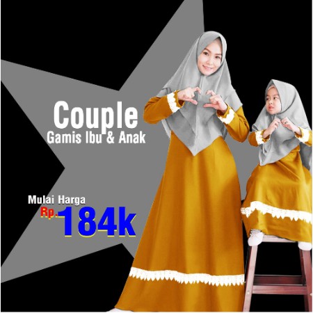 Set Gamis Canda Couple Gamis Canda Anak Gamis Canda Ibu Gamis Canda Ibu dan Anak Gamis Lebaran