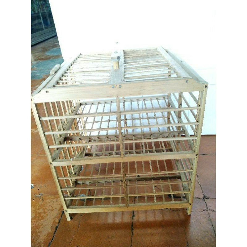 Kandang Sangkar Kurungan Lawatan Merpati 2 Pintu