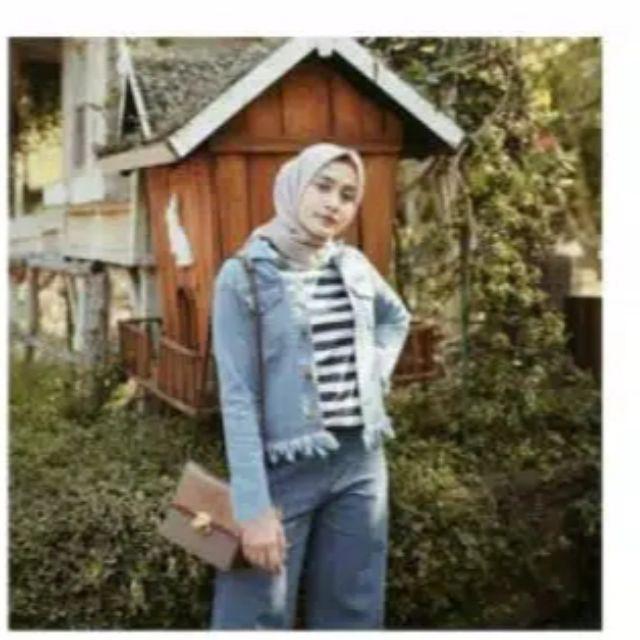 JAKET RAWIS / JAKET BIONDY RAWIS / JAKET / JEANS / JAKET JEANS / OUTER-JAKET RAWIS BIRU