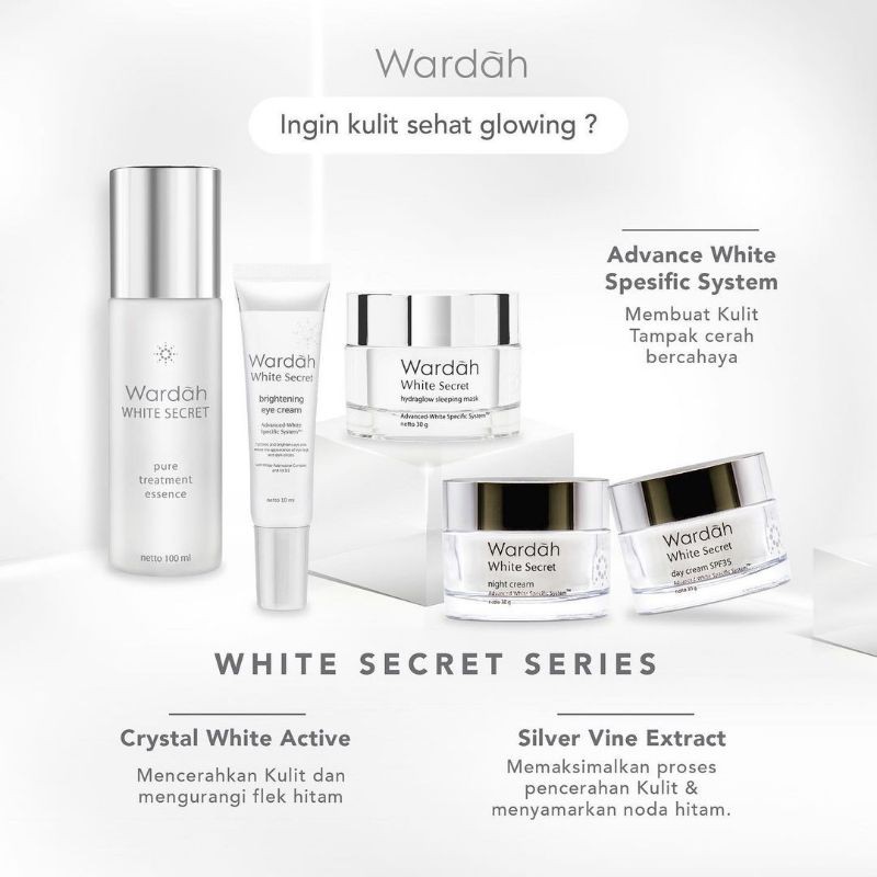 [ READY STOCK ] Paket Wardah White Secret 5 in 1