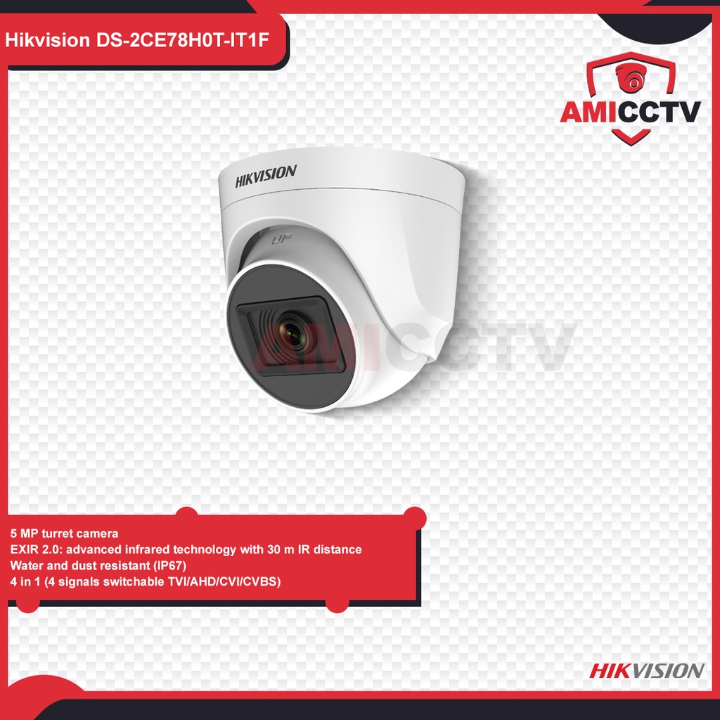 Camera CCTV Hikvision 5MP Indoor DS-2CE78H0T-IT1F