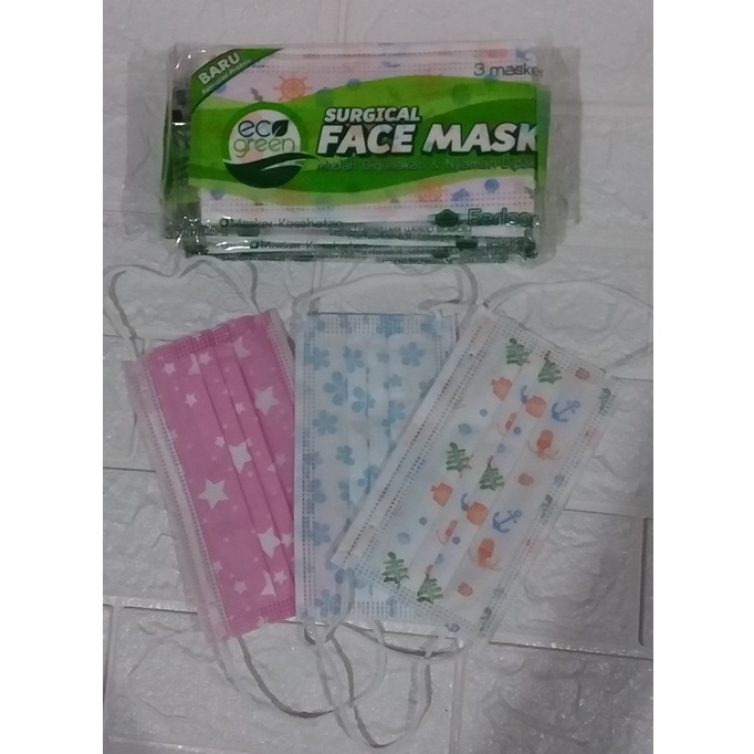 masker face mask isi 3pc