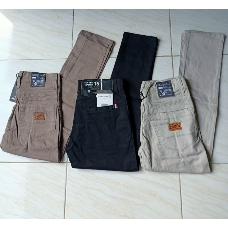 CELANA CHINO ANAK LAKI LAKI /COWOK TANGGUNG PANJANG 5/10 TH BAHAN STRECTH