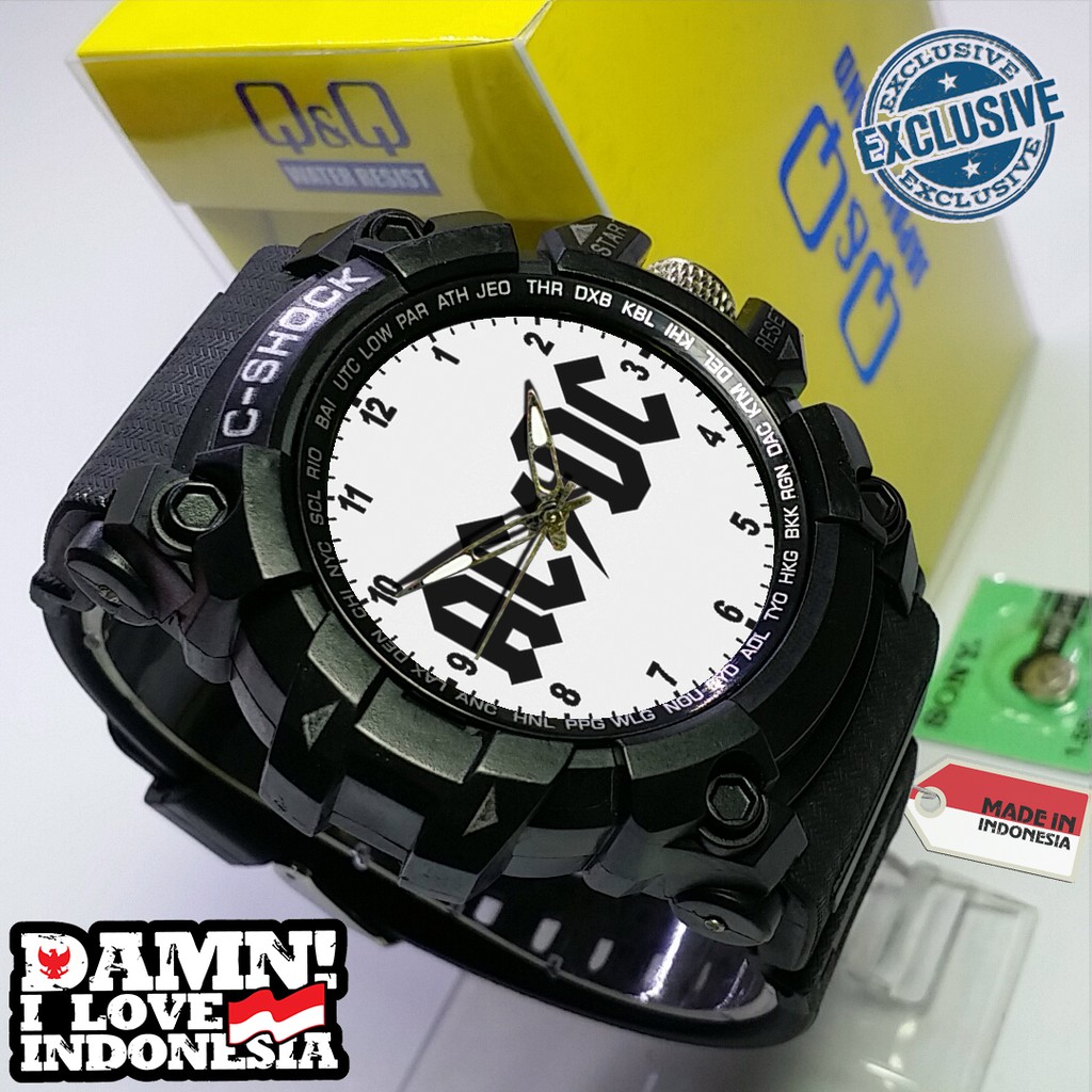 (EXCLUSIVE ) JAM TANGAN ACDC WATER RESIST FREE BOX DAN BATREI - NO.2