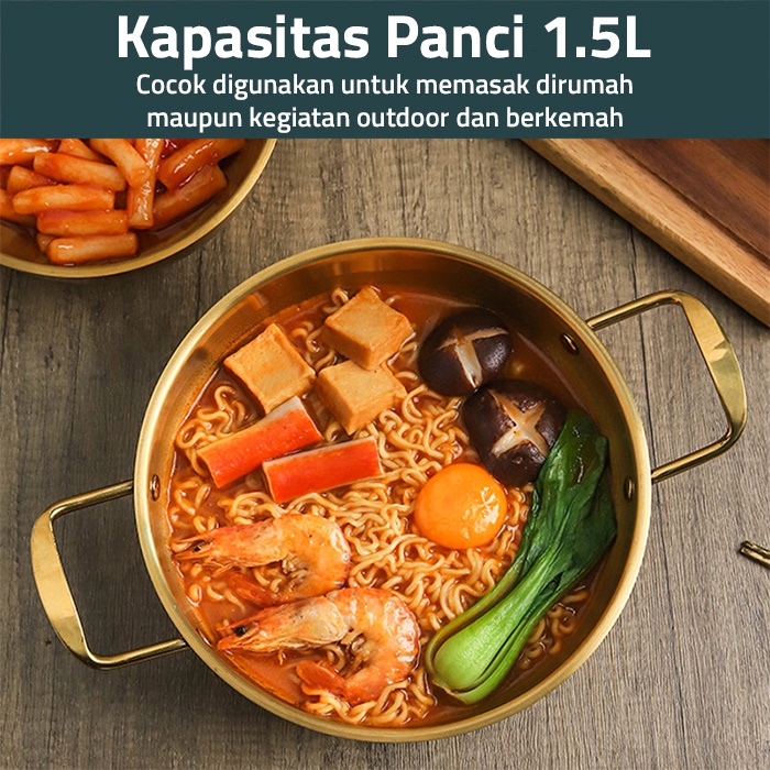 Jual GM Bear Panci Emas Korea Ramen, Mie, Ramyun 1653 Cooking Pot