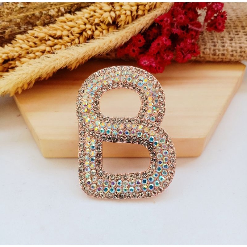 Brooch Buttonscarves/Bros Buttonscarves/Bros Buttonscarves KW/Bros Buttonscarves Mata/Bros Buttonscarves Mutiara-Rosegold-E