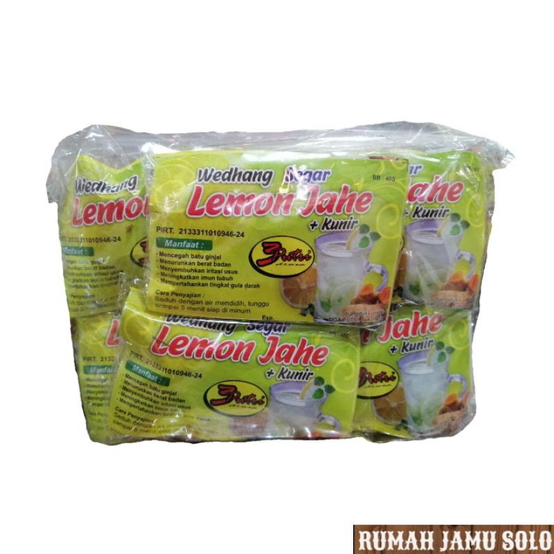 

wedang segar lemon jahe + kunir untuk batu ginjal