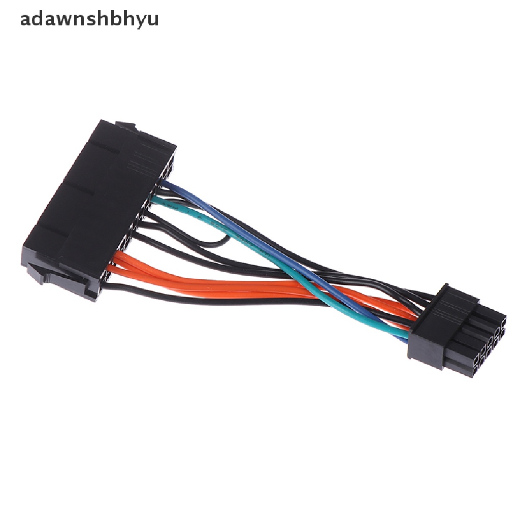 [adawnshbhyu] 24pin Female to 10PIN Male Adapter Power Supply Kabel Cord Untuk Motherboard 10PIN