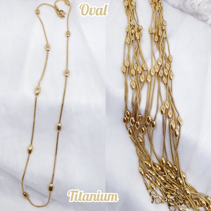 Kalung Titanium Fashion Model Pentol anak &amp; dewasa Anti Karat*AR*